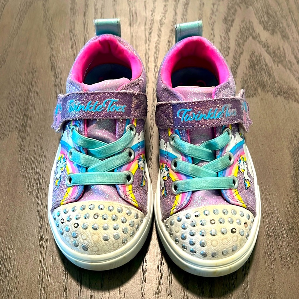 Skechers Toddler Girls Size 8 Twinkle Toes Shoes